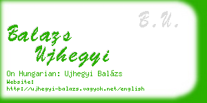 balazs ujhegyi business card